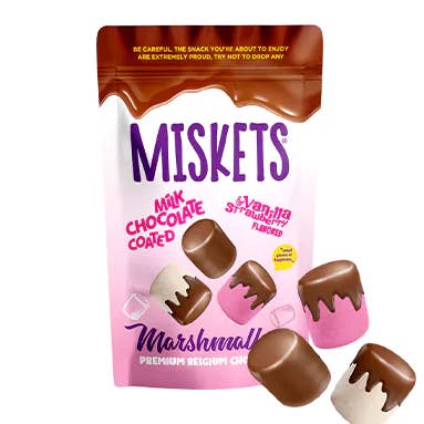 Miskets Marshmallow Milk Chocolate for wholesale by Passion Products Hub