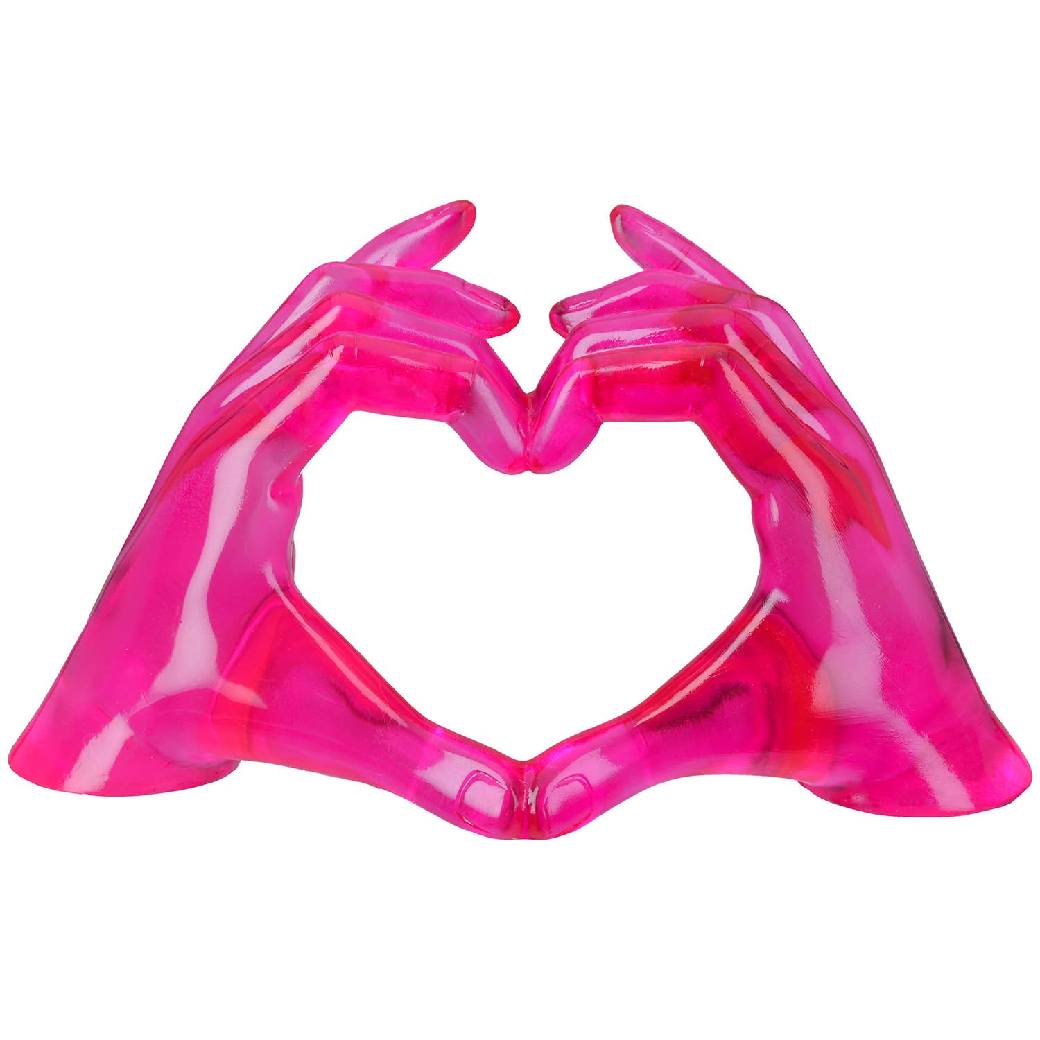 Decorative Object Hands, Heart Heart Hands Pink H. 11.5 cm, Pack of 2 for wholesale on Faire3