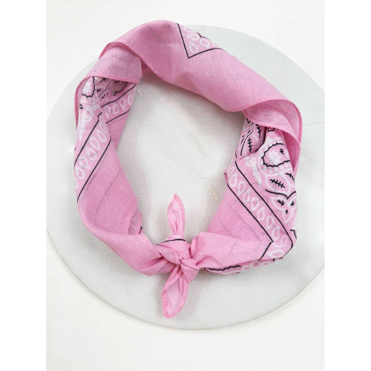 ROSE Bandanas à motif cachemire rose en vente sur Faire1