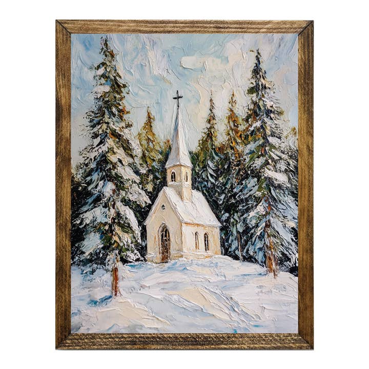 ARTISTIC SERIES TIMBERLAND- WHITE CHURCH WOODS PAINTING for wholesale by Jarmz Designs