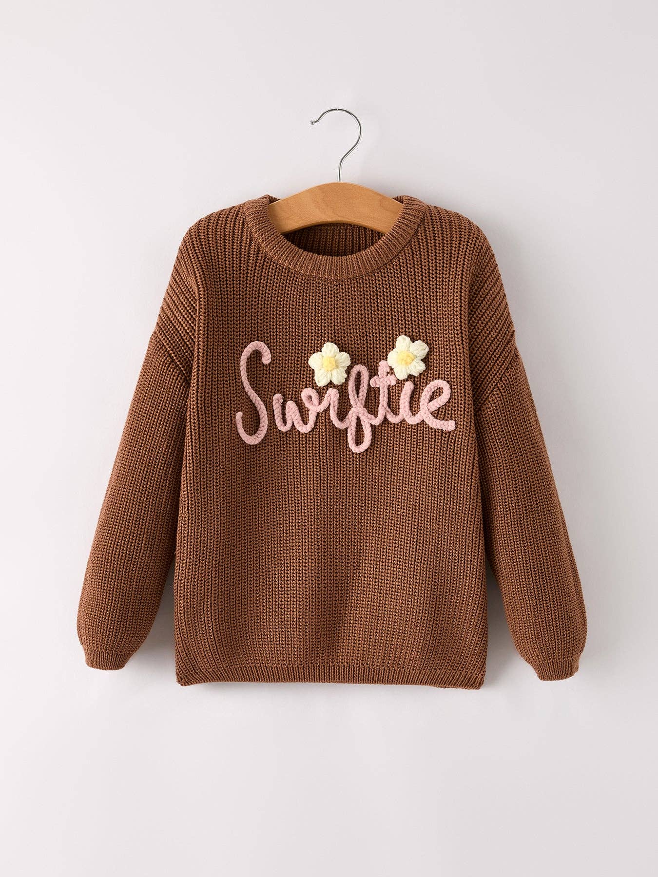 Rylee Faith Designs – wholesale Knitted jumper – Kids – TS Girls Winter Chocolate Pullover Sweater0