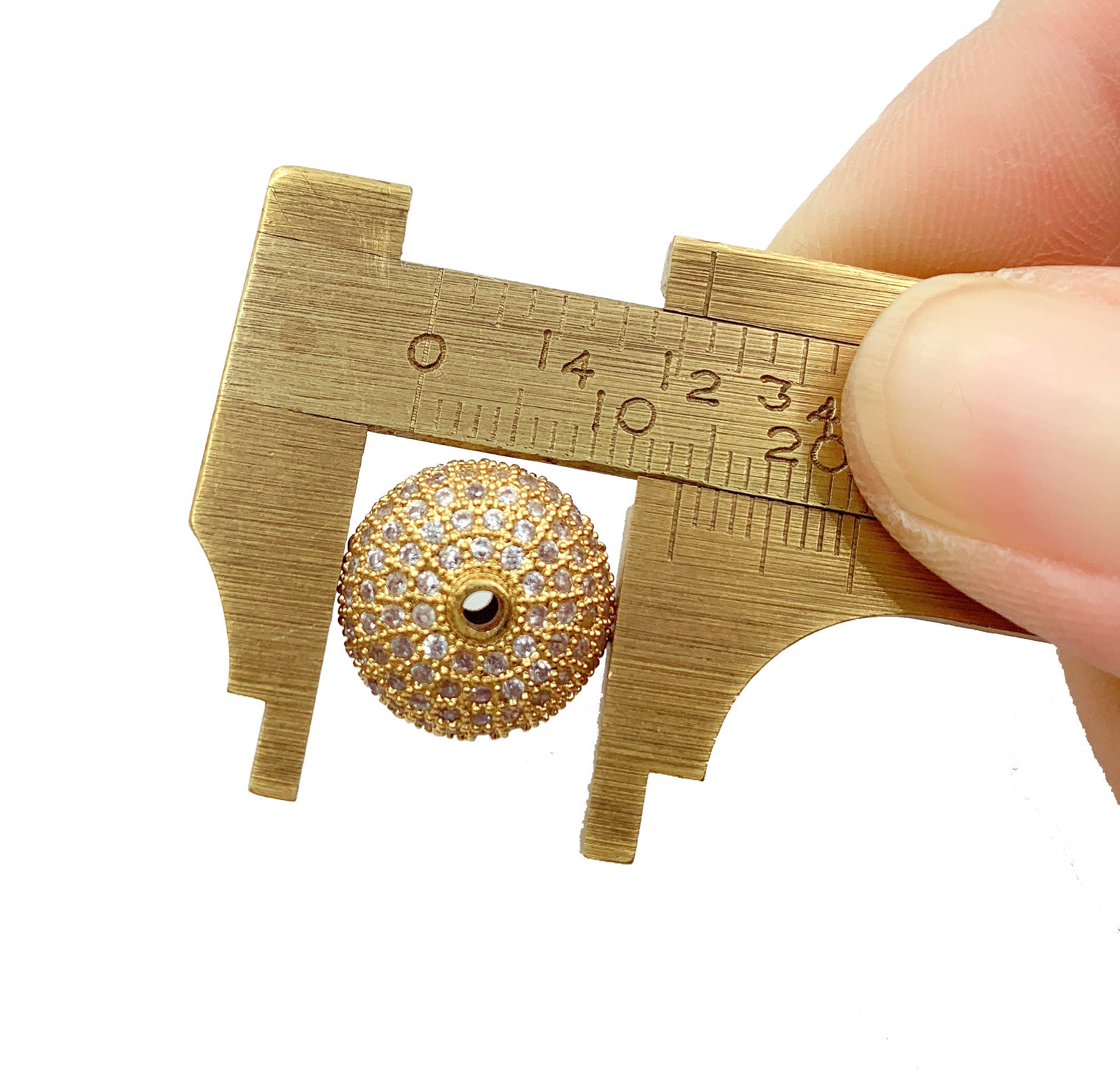 findings4uGem – wholesale Beads – Rondelle Spacer Beads, Round CZ Micro Pave Bead, BD0106