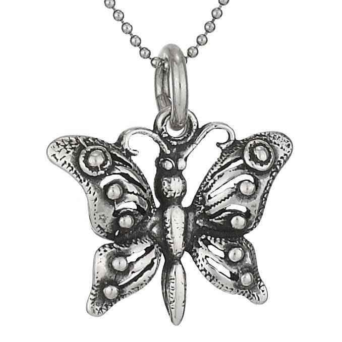 Collier en argent sterling Mariposa pour la vente par Tiger Mountain Jewelry