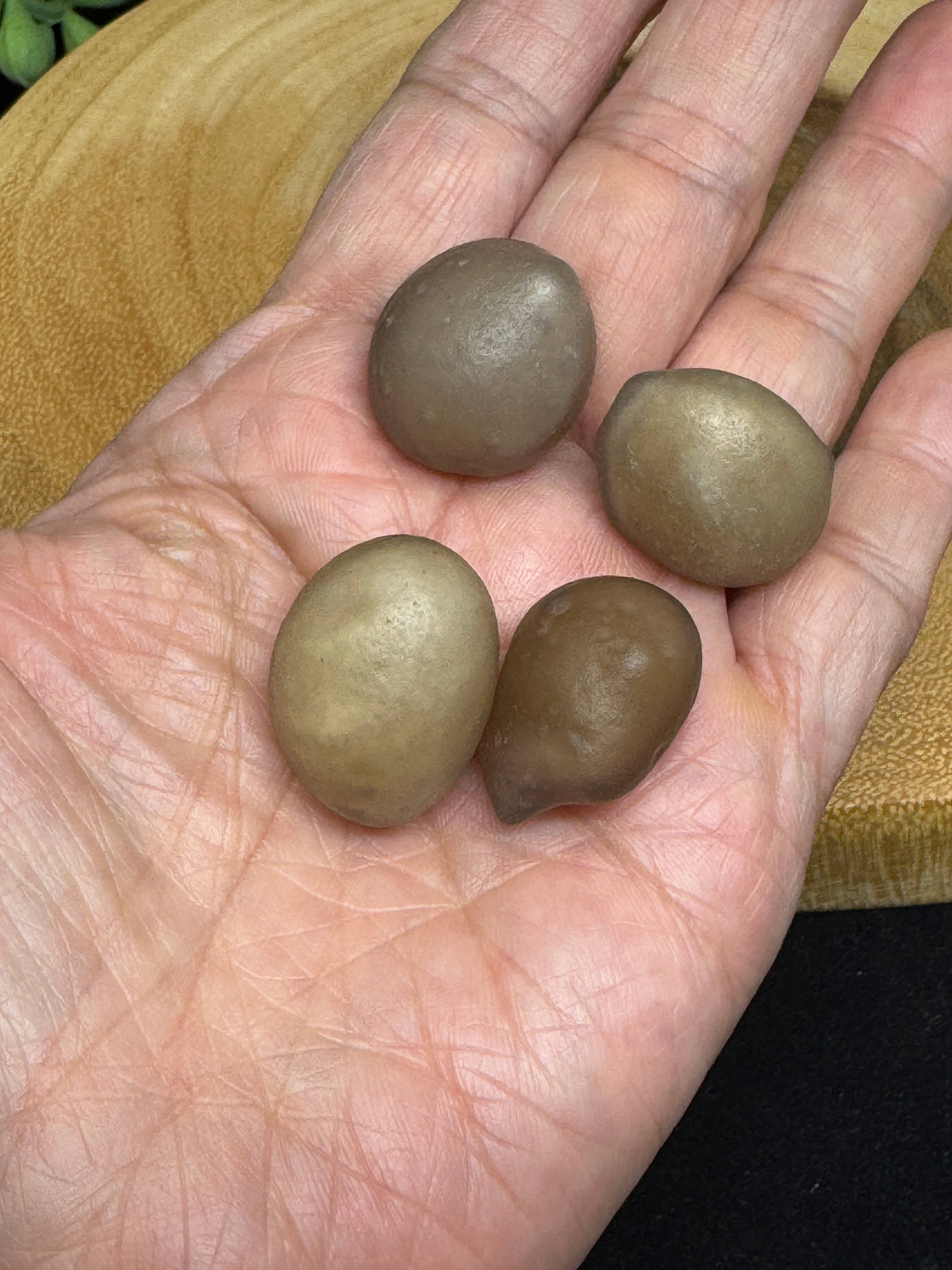 The 7 Directions - Wholesale Spiritual Stone/Crystal - 4 pc rare moving sand inclusion Gobi agate F826