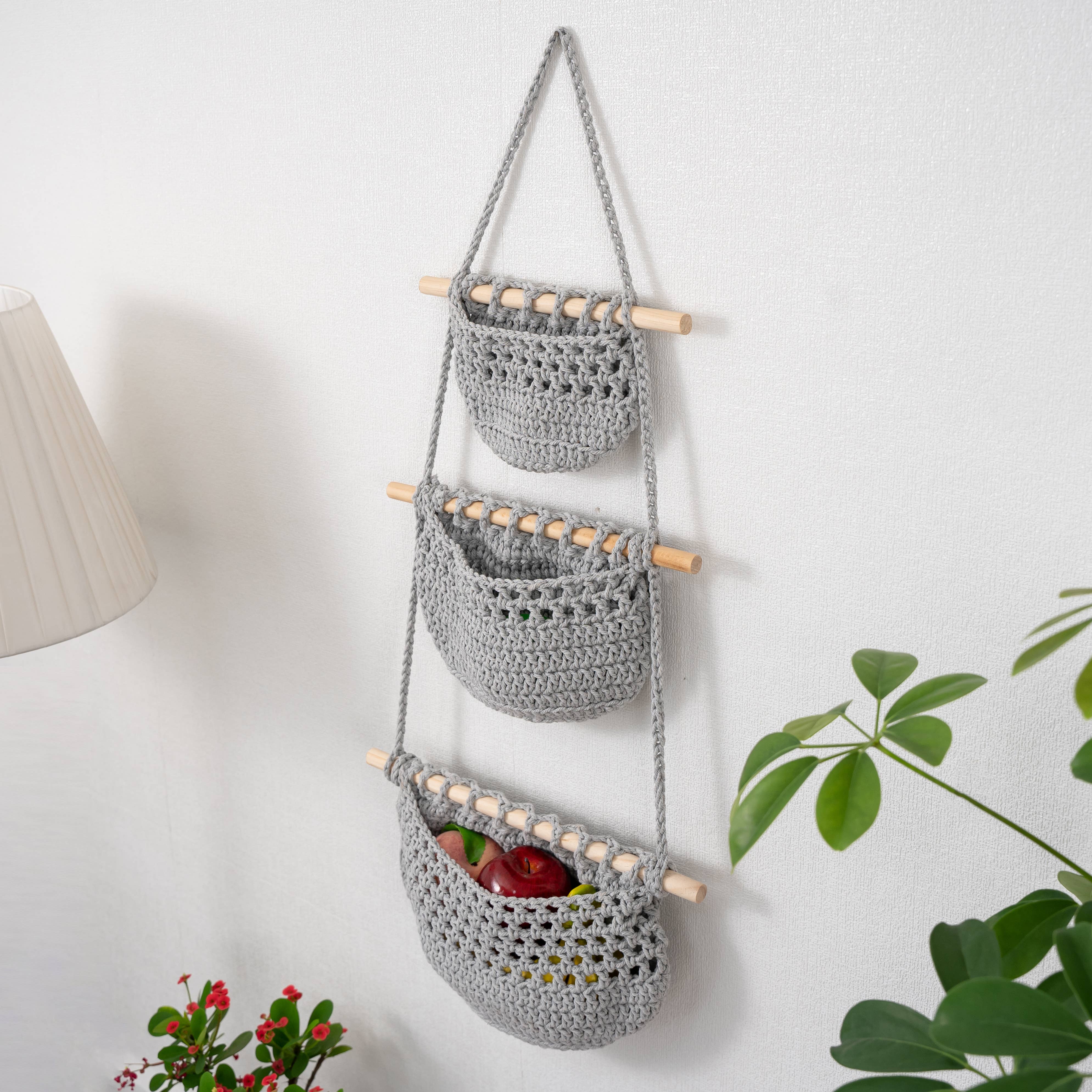 Sparkle Being - Wholesale Kitchen Storage/Organizer - Fruits, Vegetable, Storage Organize Bag Macrame Wall Hanging11