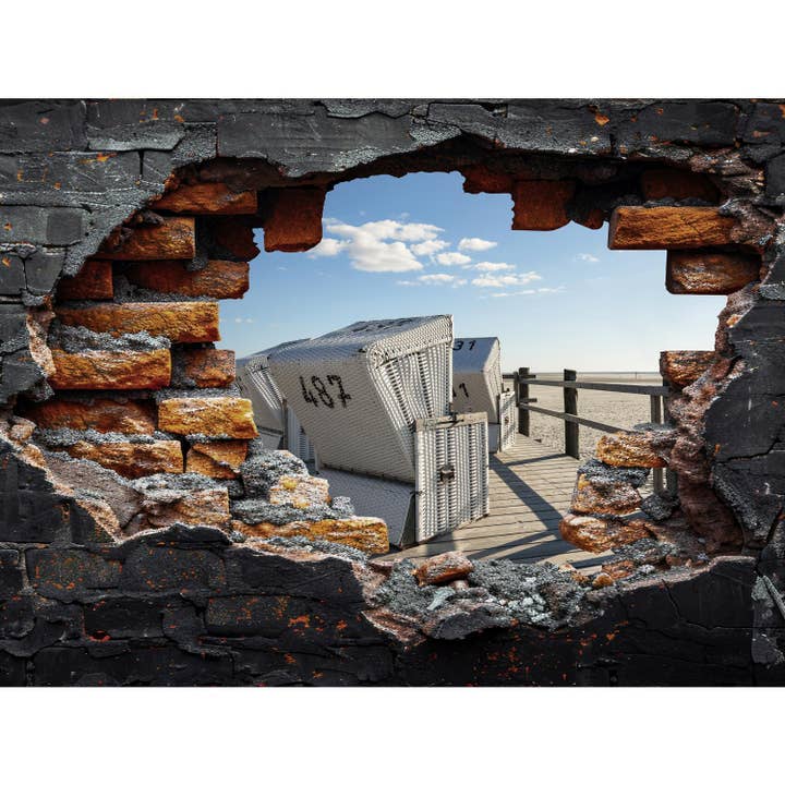 Spritzschutz - 487 Strandkorb für den Großhandel von Queence