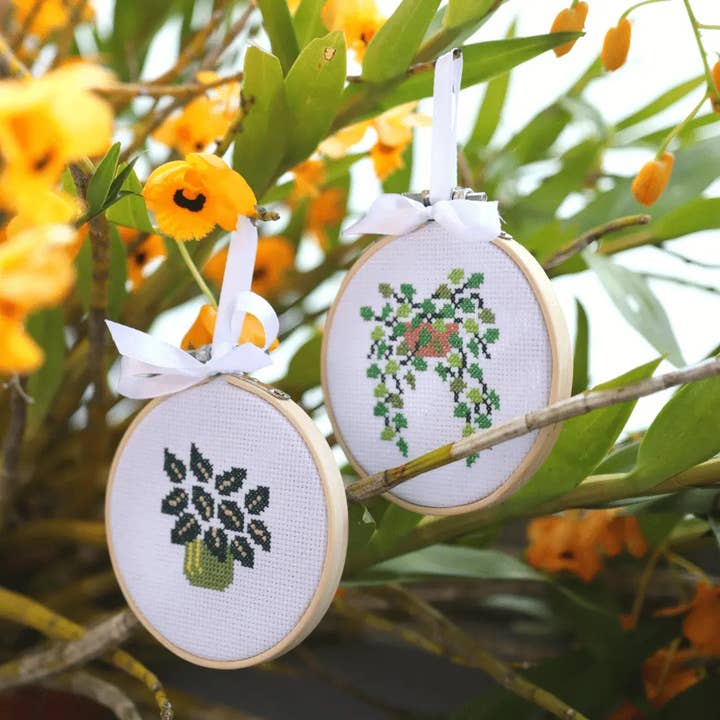 Craft Club - Wholesale Embroidery/cross-stitch supplies - POT PLANT MINIS - Cross Stitch Kit5