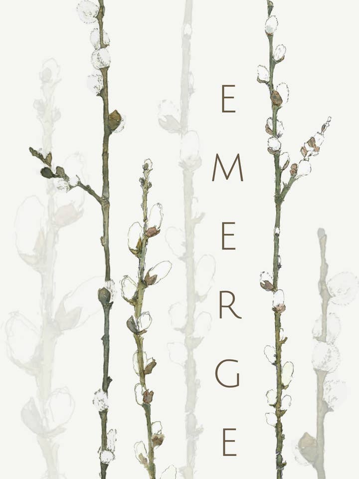 Emerge greeting card for wholesale by Leafy Lexicon
