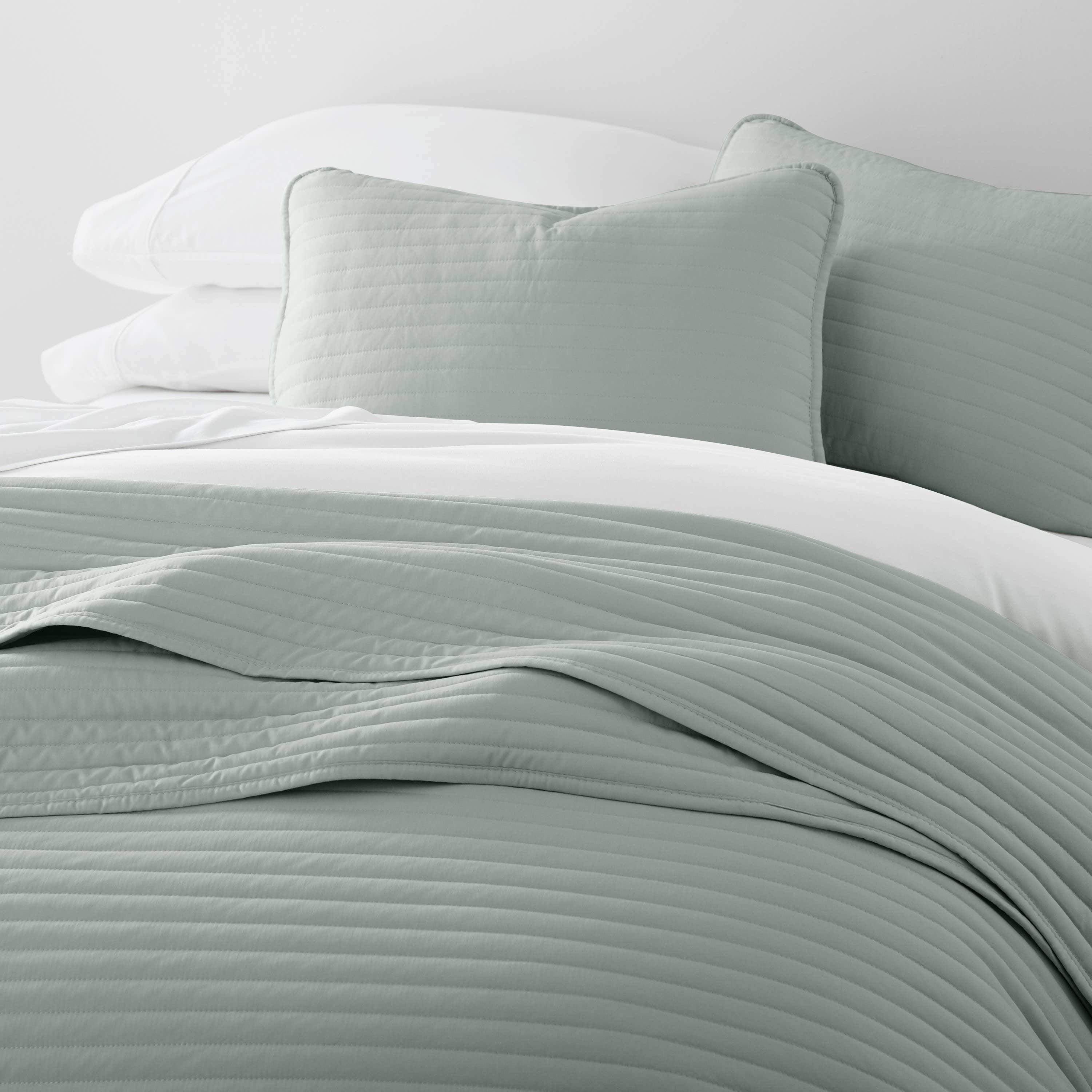 ienjoy Home - Vente Parure de lit - Ensemble de couvre-lit matelassé 3 pièces à rayures iEnjoy Home7