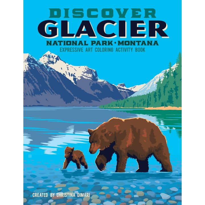 Discover Glacier NP expressive art coloring book for wholesale by Ahava River Cards, Books & Decor