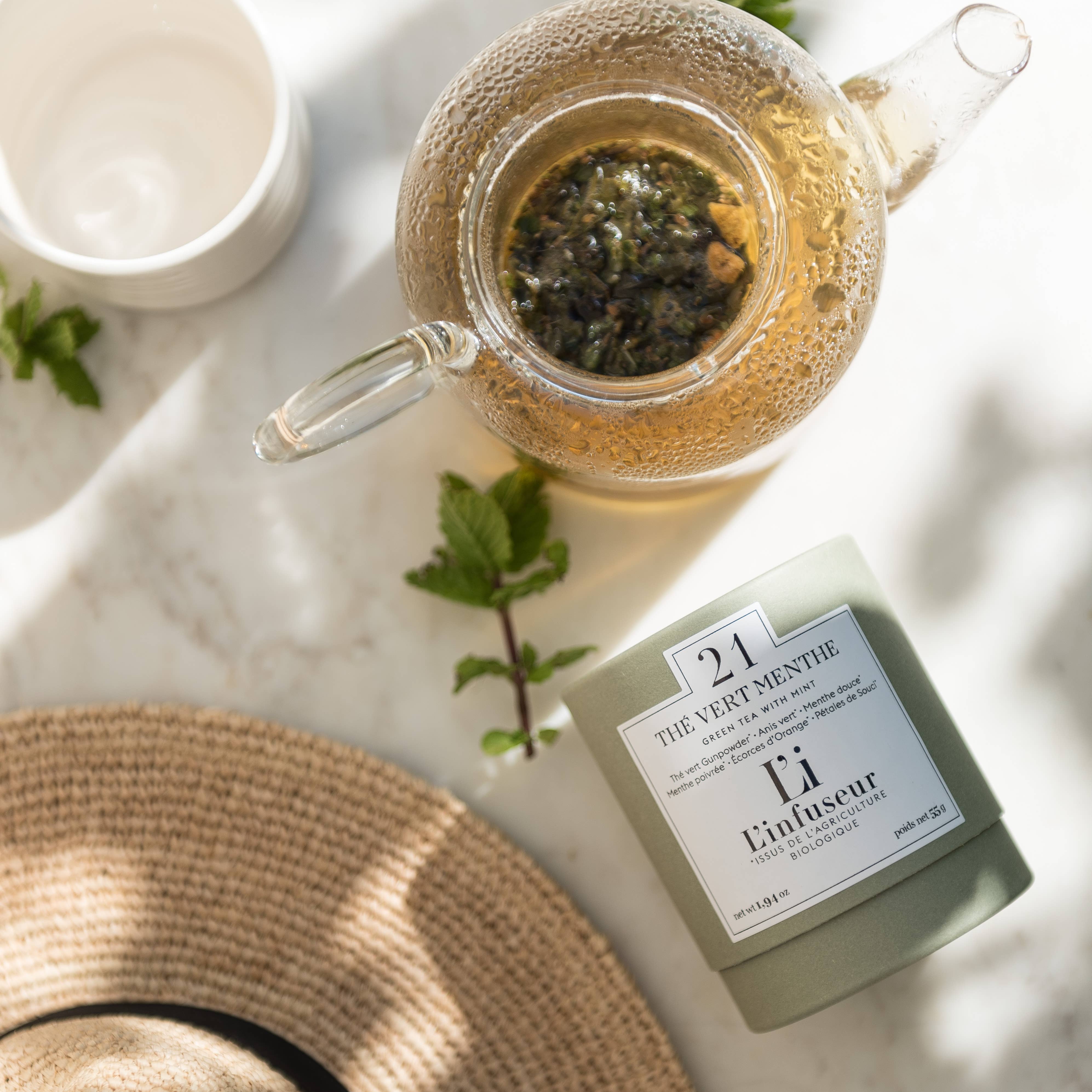 L'INFUSEUR - Wholesale Health/Detox Tea - Mint green tea No. 21 in bulk BIO1