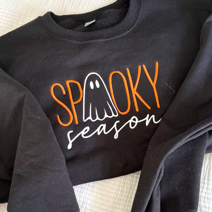 Camiseta Bordada de Temporada Espeluznante para venta al por mayor de Southern N Savvy