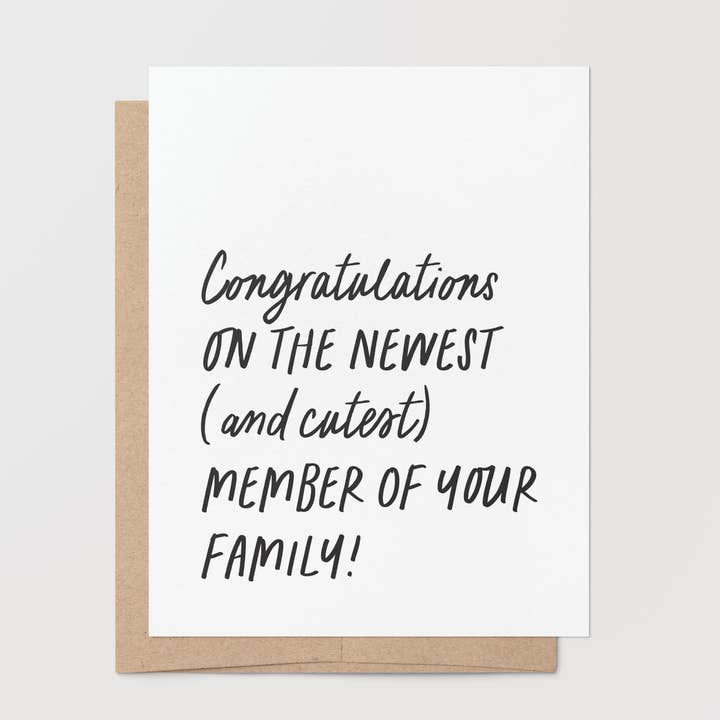 New Baby – Newest & Cutest Greeting Card for wholesale by Goodly Press | Modern Cards for Life’s Real Moments