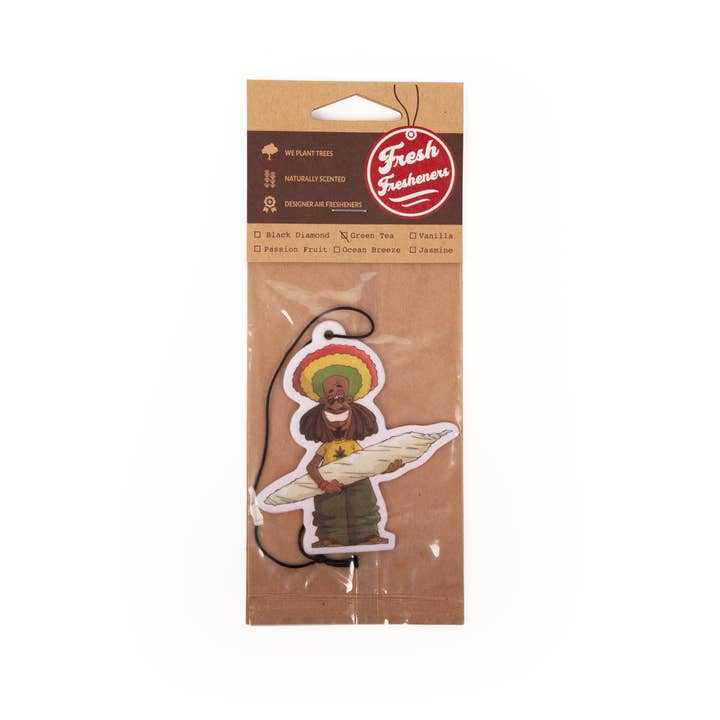Fresh Fresheners - Wholesale Car Freshener - Unisex - Rasta Man Air Freshener Pack of 12