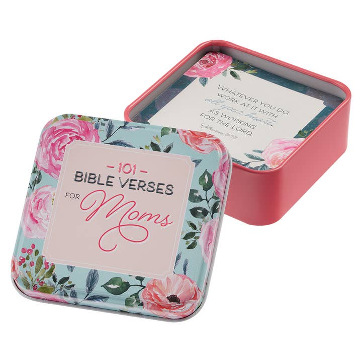 Christian Art Gifts - Wholesale Religious Card - Cards in Tin 101 Bible Verses for Moms