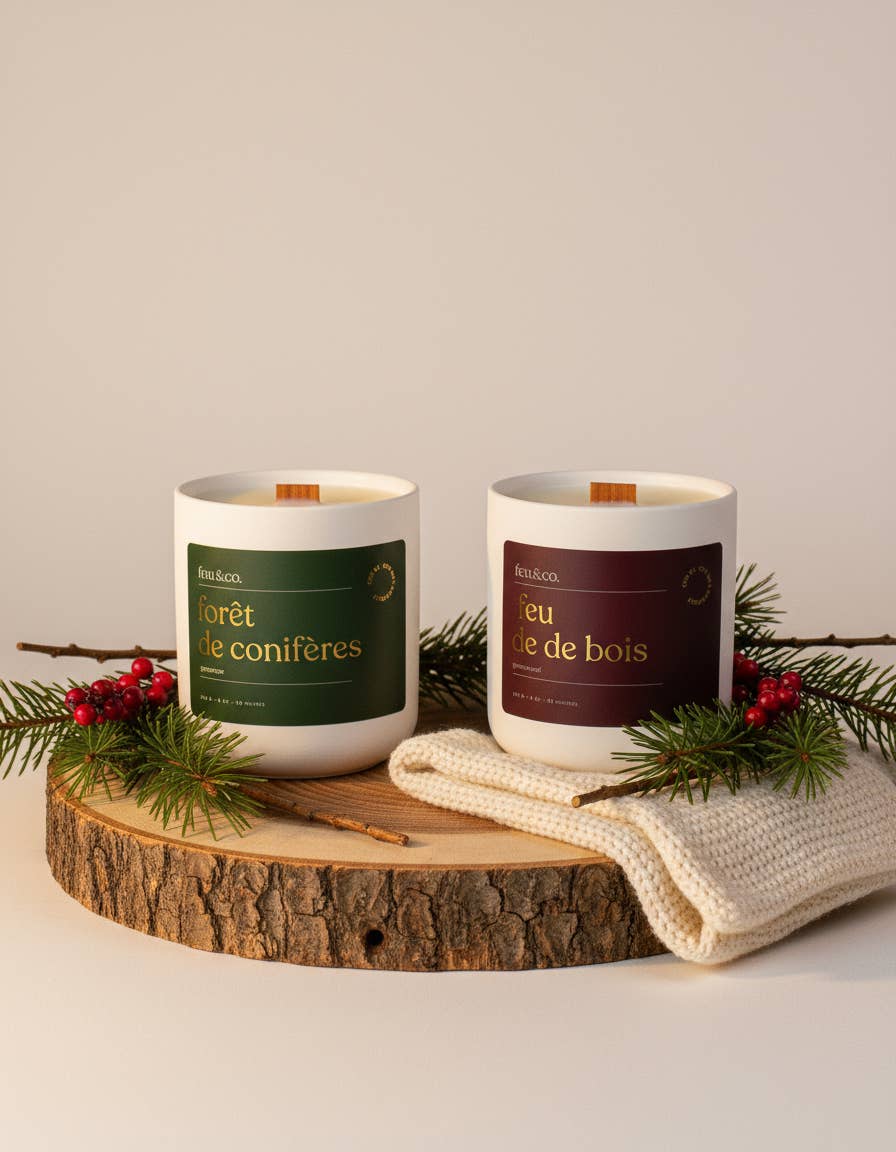 Feu&Co. - Wholesale Jar/Filled Candle - 2 bougies - Amoureux de la nature