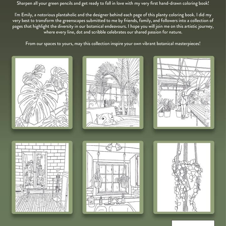 For the Love of Foliage - Wholesale Coloring & Activity Book - Adult - All Things Planty - A Coloring Book for Plant Lovers, Vol 1.2