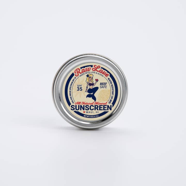 Raw Love Sunscreen - Wholesale Sunscreen - Raw Love Sunscreen Tin 2oz