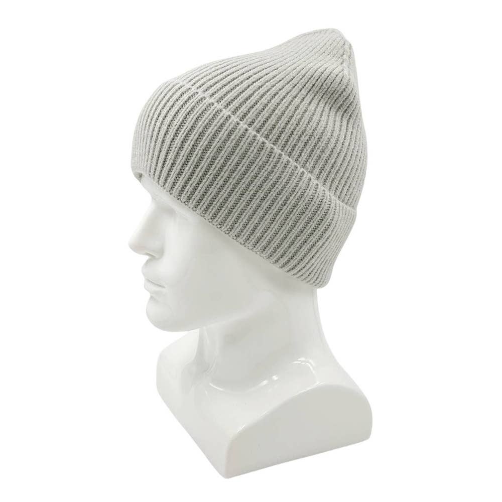 Sensibling Corp. - Venta al por mayor Gorro de lana - Unisex - Gorro de punto acanalado liso con puños3