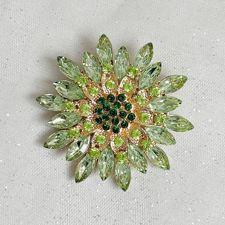 QueenMee Accessories - Wholesale Brooch - Vintage Brooch Large with Crystal9