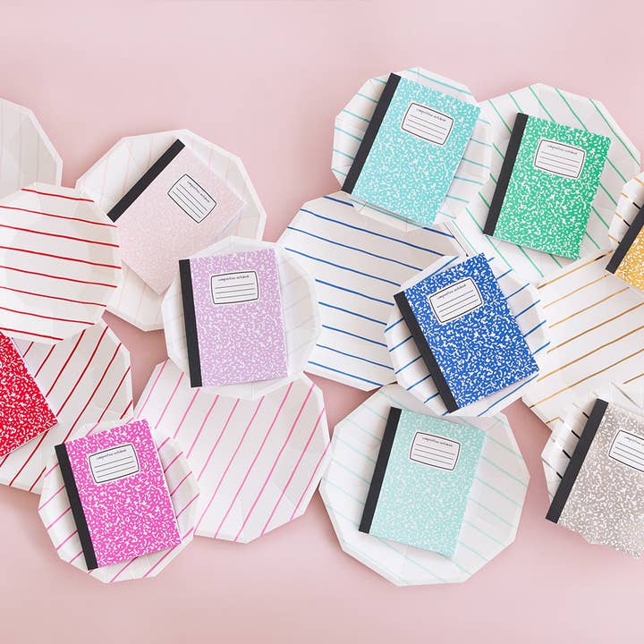 Jollity & Co. + Daydream Society - Wholesale Notebook - Aqua Mini Composition Notebook - 1 pk