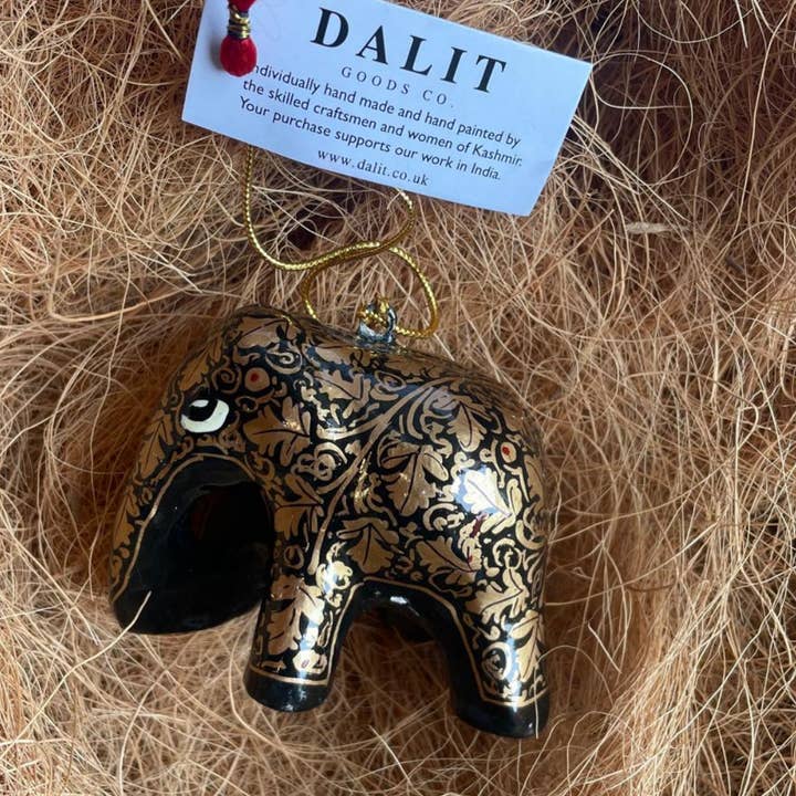 Dalit Goods Co - Wholesale Ornament - Hanging Christmas Decoration | White Snowflake Elephant