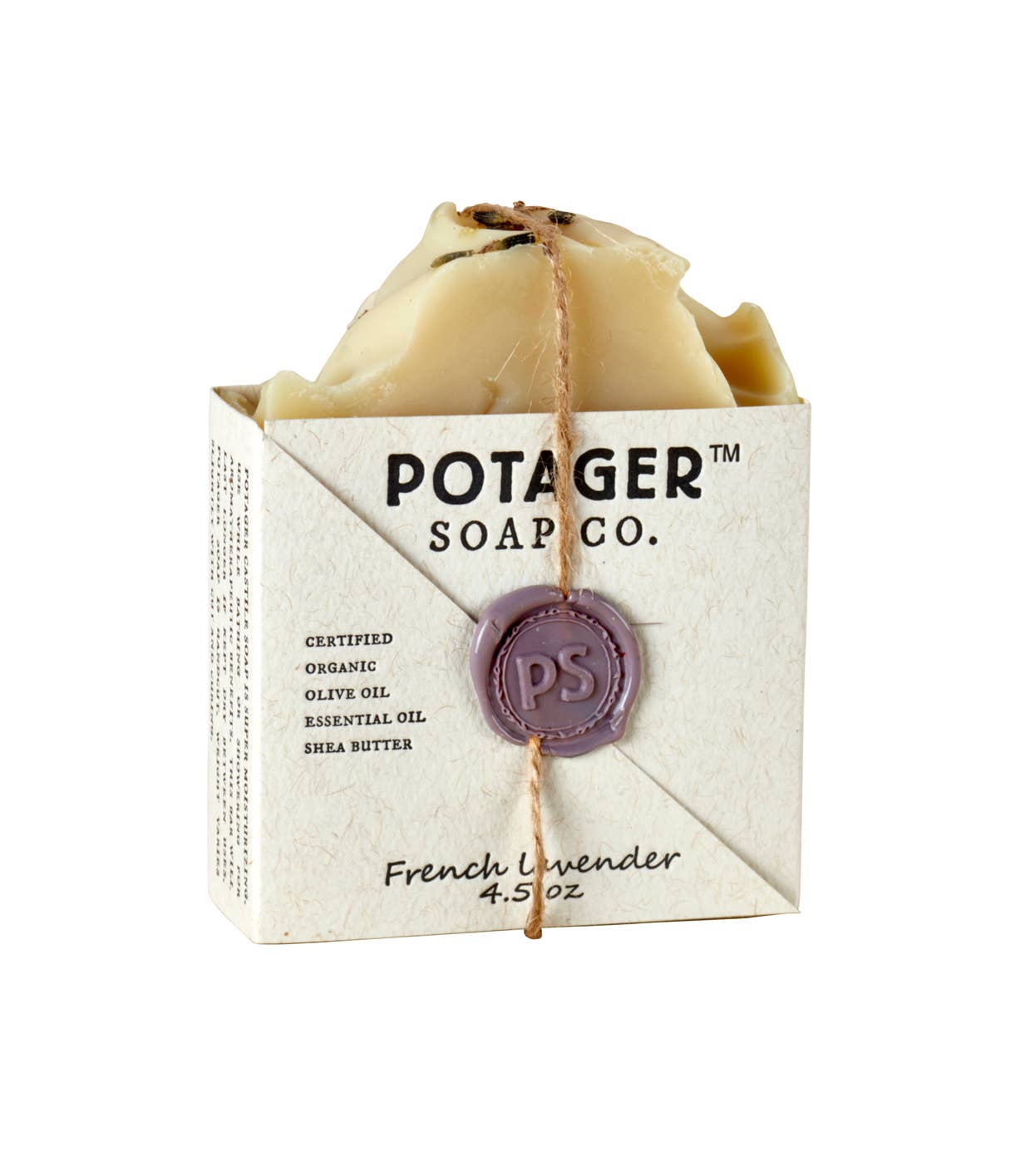 Potager Soap Company – wholesale Bar Soap – French Lavender Natural Handmade Bar Soap | Wrapped1
