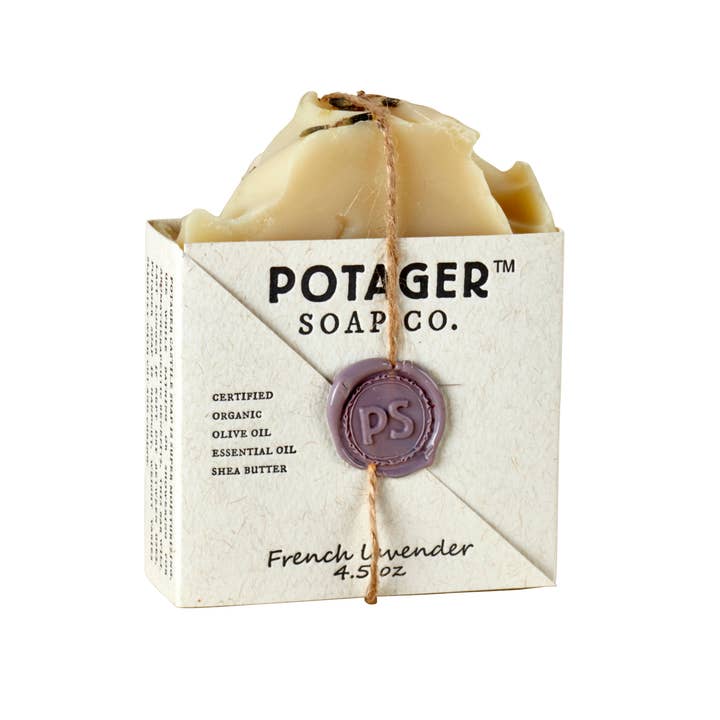 Potager Soap Company - Wholesale Bar Soap - French Lavender Natural Handmade Bar Soap | Wrapped1