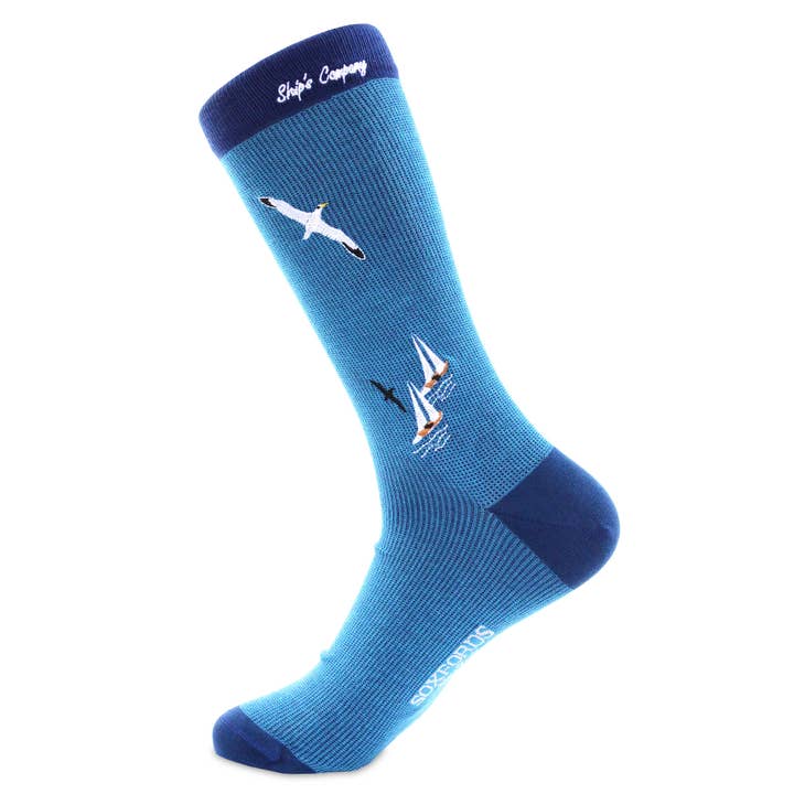 Soxfords - Vente Chaussettes – homme - « Ship's Company » - Chaussettes pour hommes sur le thème de la voile
