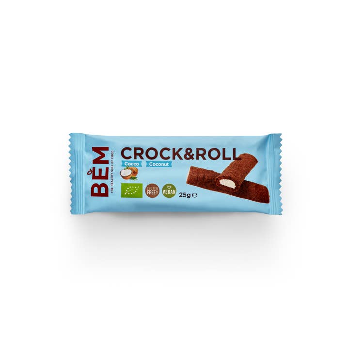 Stella Foods s.r.l. - Wholesale Snack Bar - Crock&Roll Organic Coconut Gluten Free - Multipack (5x25g)6