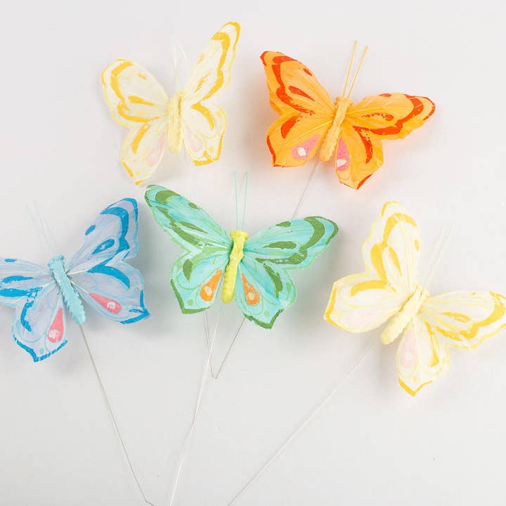 Farfalle ad acquerello 4-1/4" x 2-1/2" - Seleziona colore per la vendita all'ingrosso da parte di Factory Direct Craft