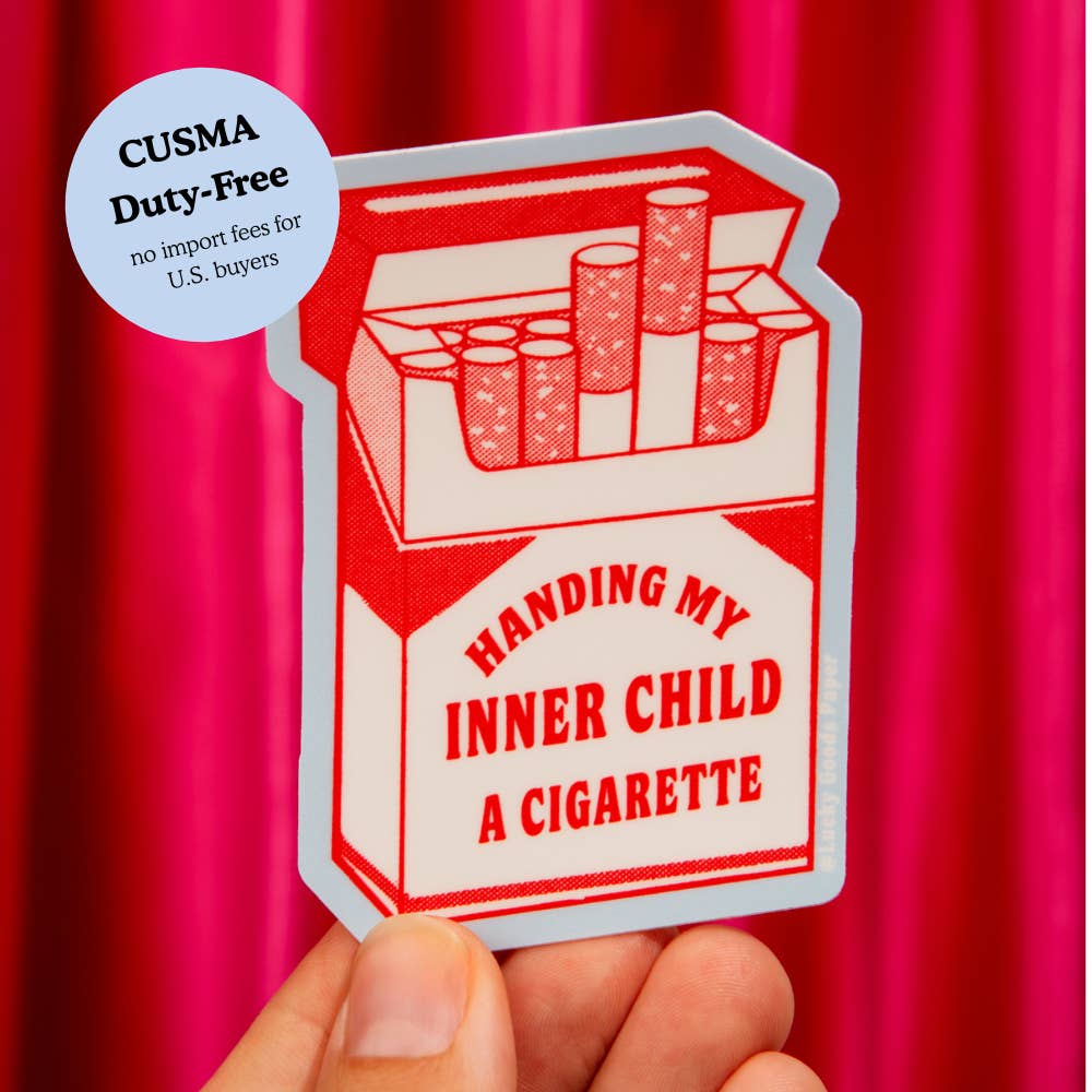 Lucky Goods Paper - Wholesale Phone & Laptop Stickers - Inner Child Cig – Matte Vinyl Sticker