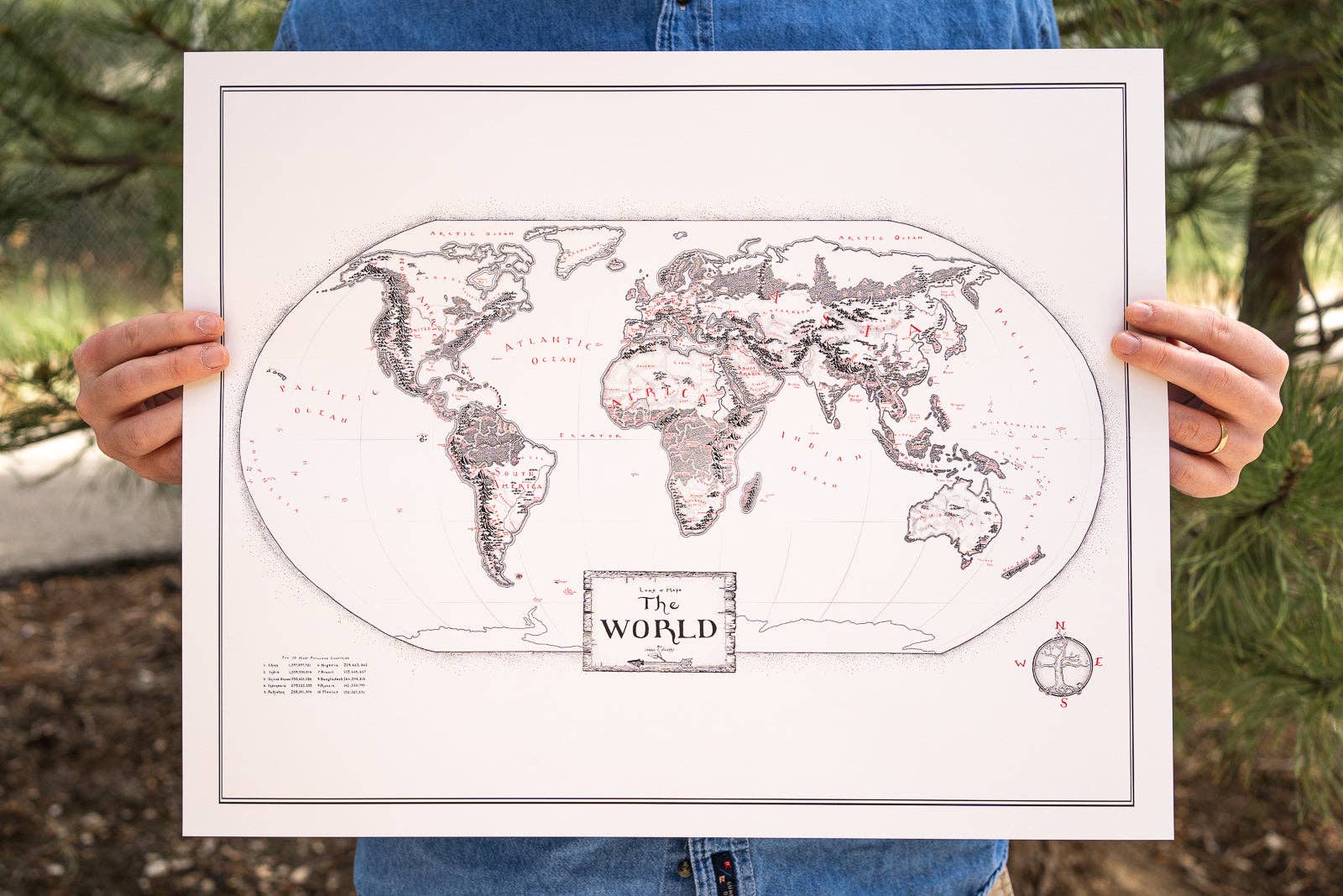 Lord of Maps - Wholesale Map - Hand-Drawn High Quality World Map2