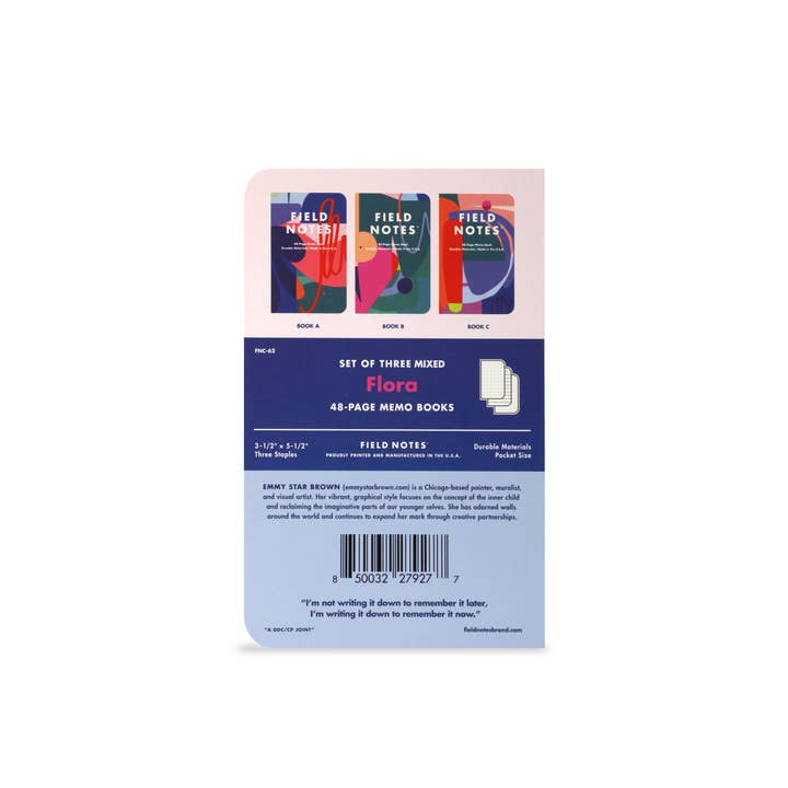 Field Notes - Wholesale Notebook - Flora 3-Pack