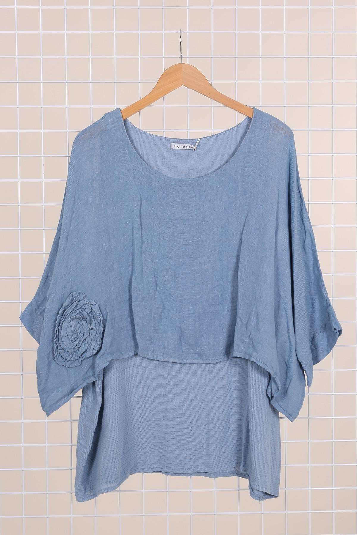 la maison des fibres naturelles - Wholesale Tunic - Women's - Linen tunic lined with cotton 87070 50% linen 50% cotton2