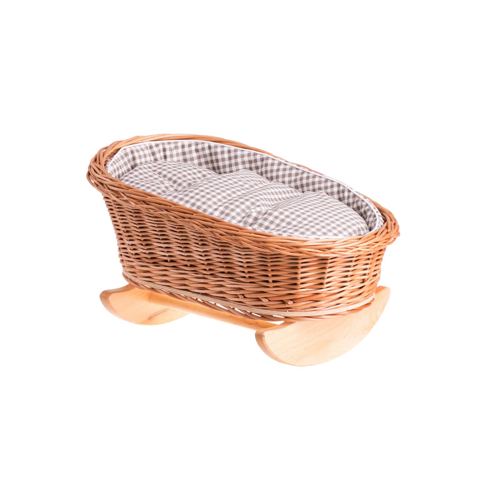 The Wicker Stories - Wholesale Doll Accessory Kit - Kids - Swing Bed For Doll, Wicker Doll Cradle3