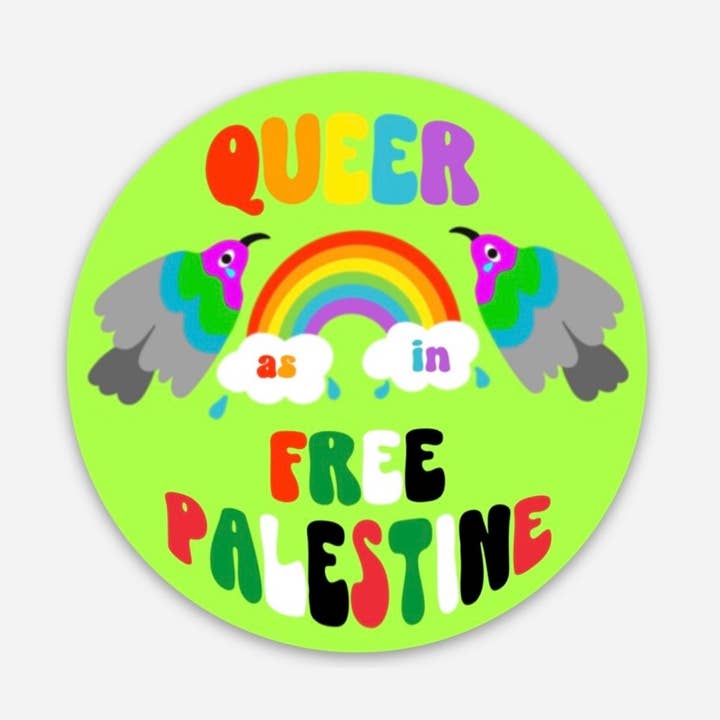 Liminal Moon Art Club - Vendita all'ingrosso Adesivo - Adesivo di Mutuo Soccorso Orgoglio Palestina Libera0