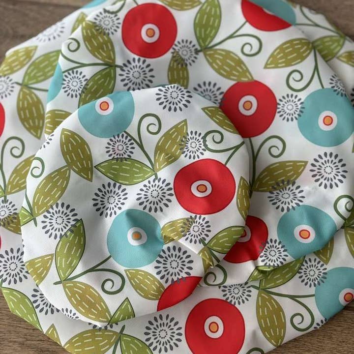 Kit Carson Accessories - Wholesale Food Storage Wrap/Bag - Dish covers - Bright Flowers 7 to15" & 9X13 Casserole pan2