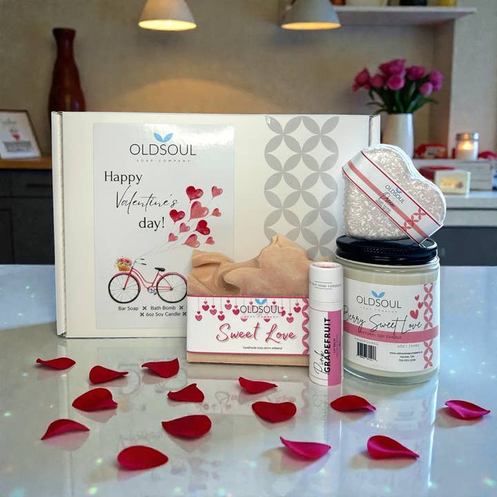Caixa de presente de dia dos namorados por atacado de Old Soul Soap Company Inc.