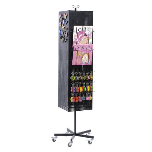 Specialty Store Services - Wholesale Retailer Display Stand/Case - Floor Standing Metal Pegboard Spinner Rack Magnet Display3