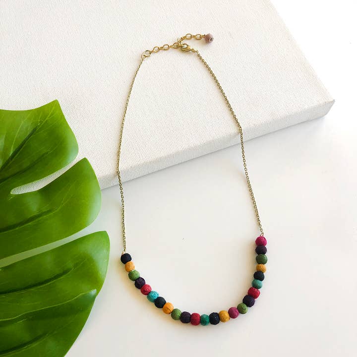 Delicate Kantha Necklace for wholesale by WorldFinds