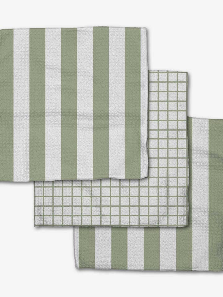 Sweet Mint Dishcloth Set for wholesale by Geometry