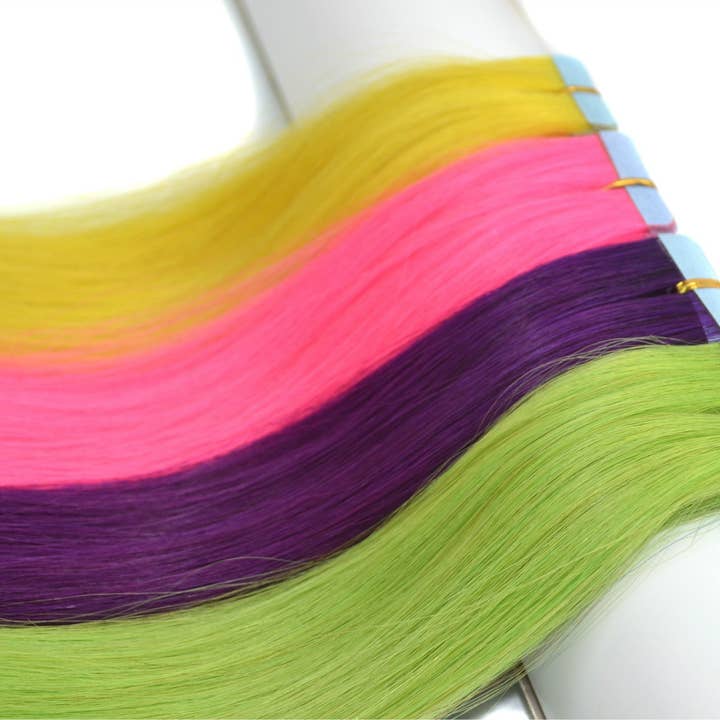 Gradient Color Tape-In Hair Extensions - Human Hair Clip-In Pieces with Adhesive for wholesale by Hair Imports NYC