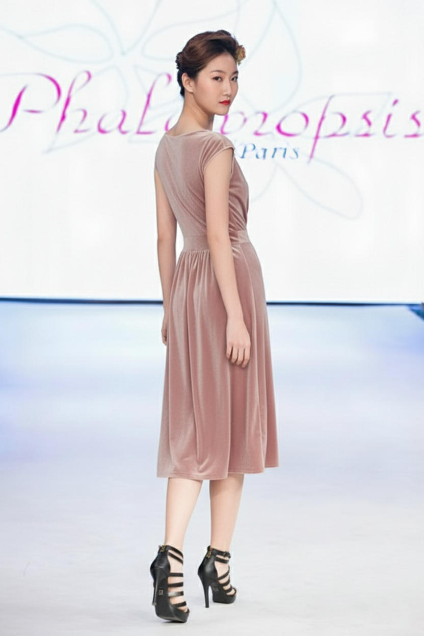 Phalaenopsis Paris - Wholesale Dress - Women's - Robe AMANDA velours3