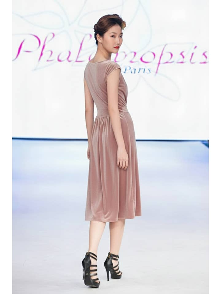 Phalaenopsis Paris - Wholesale Dress - Women's - Robe AMANDA velours3