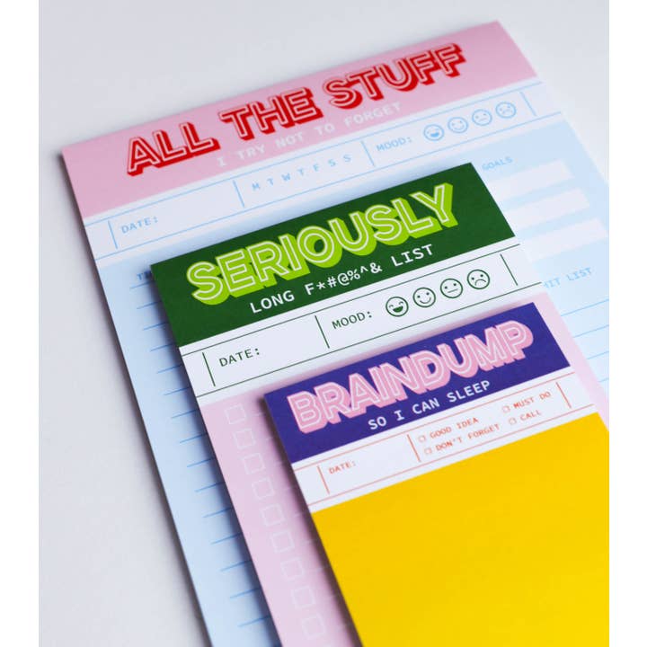 Studio Inktvis - Venta al por mayor Libretas - Bloc de notas verde, rosa, divertido, muy largo y divertido con listas de tareas pendientes9