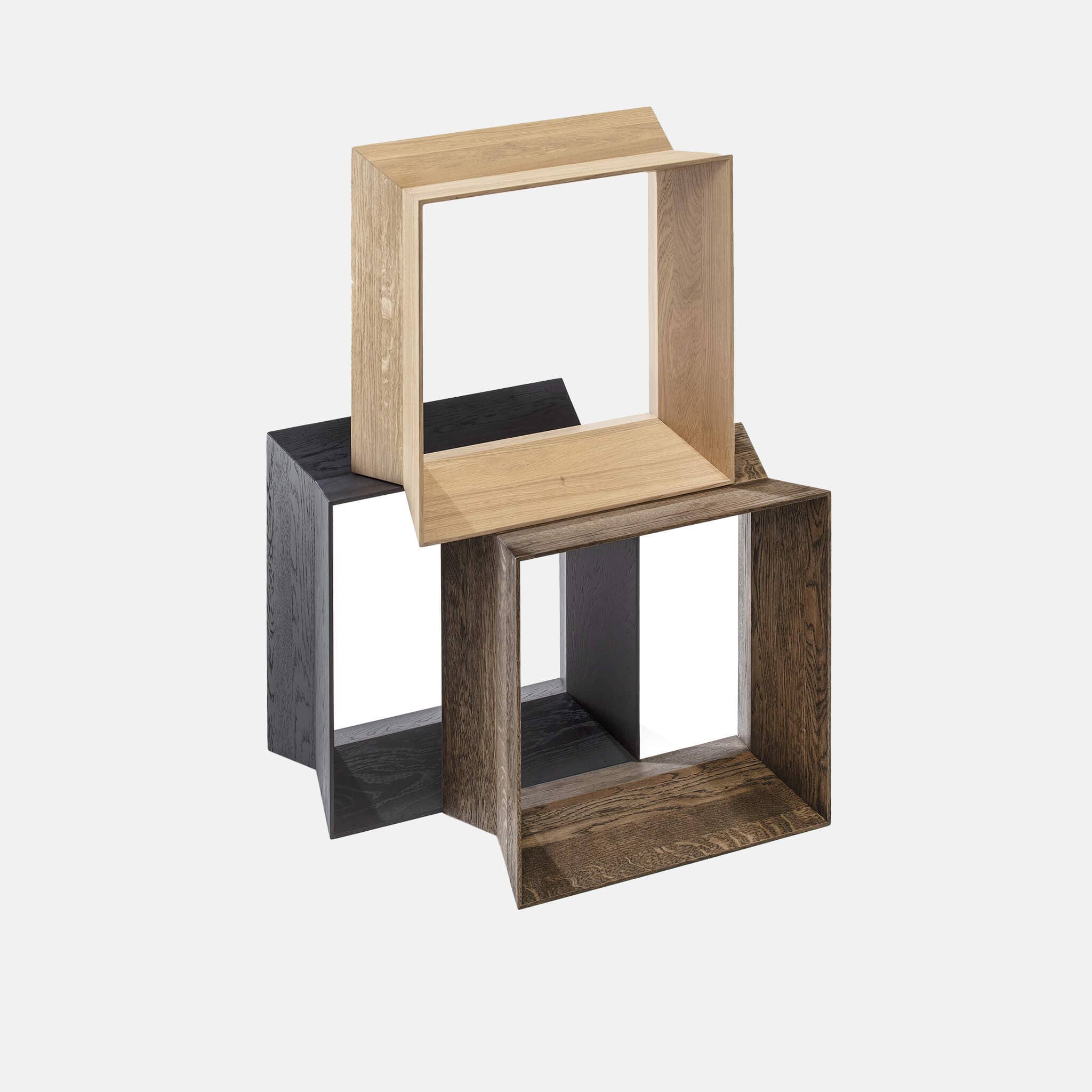 Studio Nordhaven - Wholesale Stool - REFLEX Stool - Black Oil Solid Oak0
