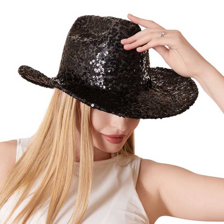 Bling Sequin Cowboy Western Hat for wholesale by Shopping2help