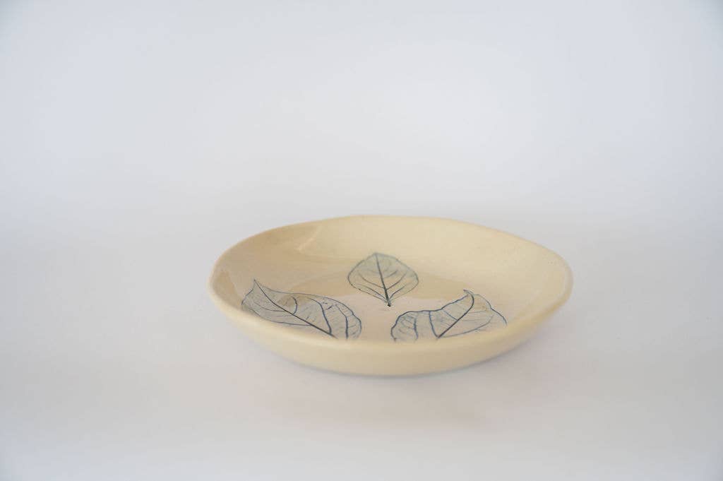 Semear - Wholesale Borden - Diepe schaal met lentemotieven in kobaltblauw2