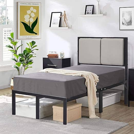 OUVR - Wholesale Bedroom Furniture - Queen Bed Frame, Platform Bed Frame with Headboard, Bed Fram3